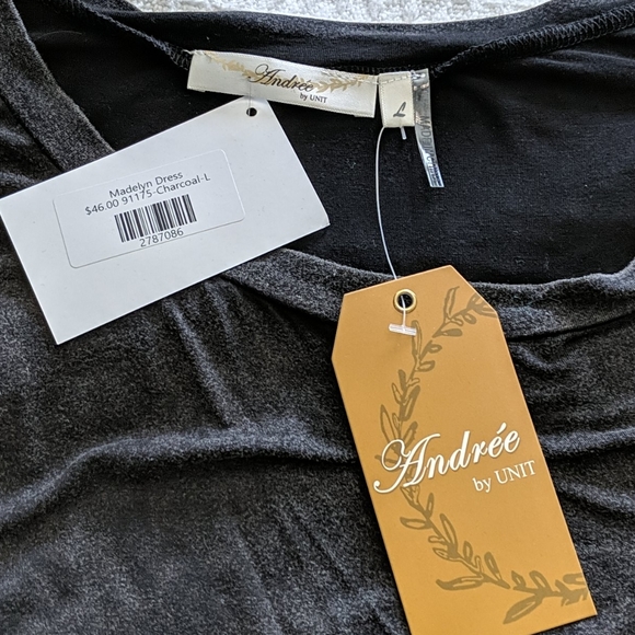 Andree by Unit charcoal dress - Picture 6 of 9